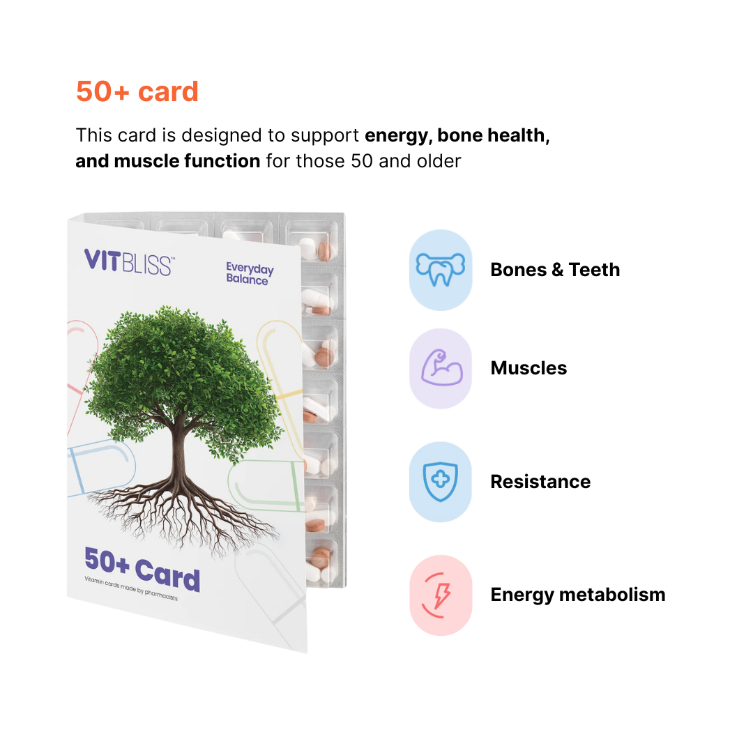50+ Card - vitamins