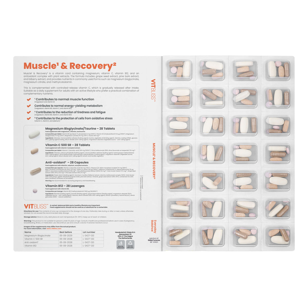 Muscle¹ & Recovery² - VITBLISS