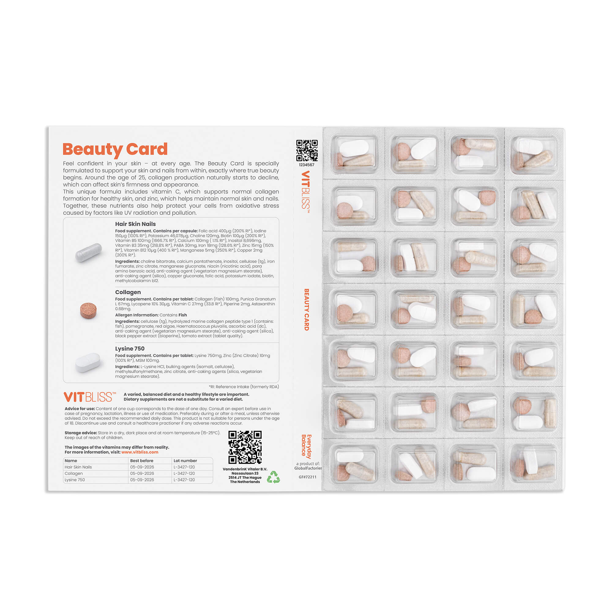 Ant-Aging Karte - VITBLISS