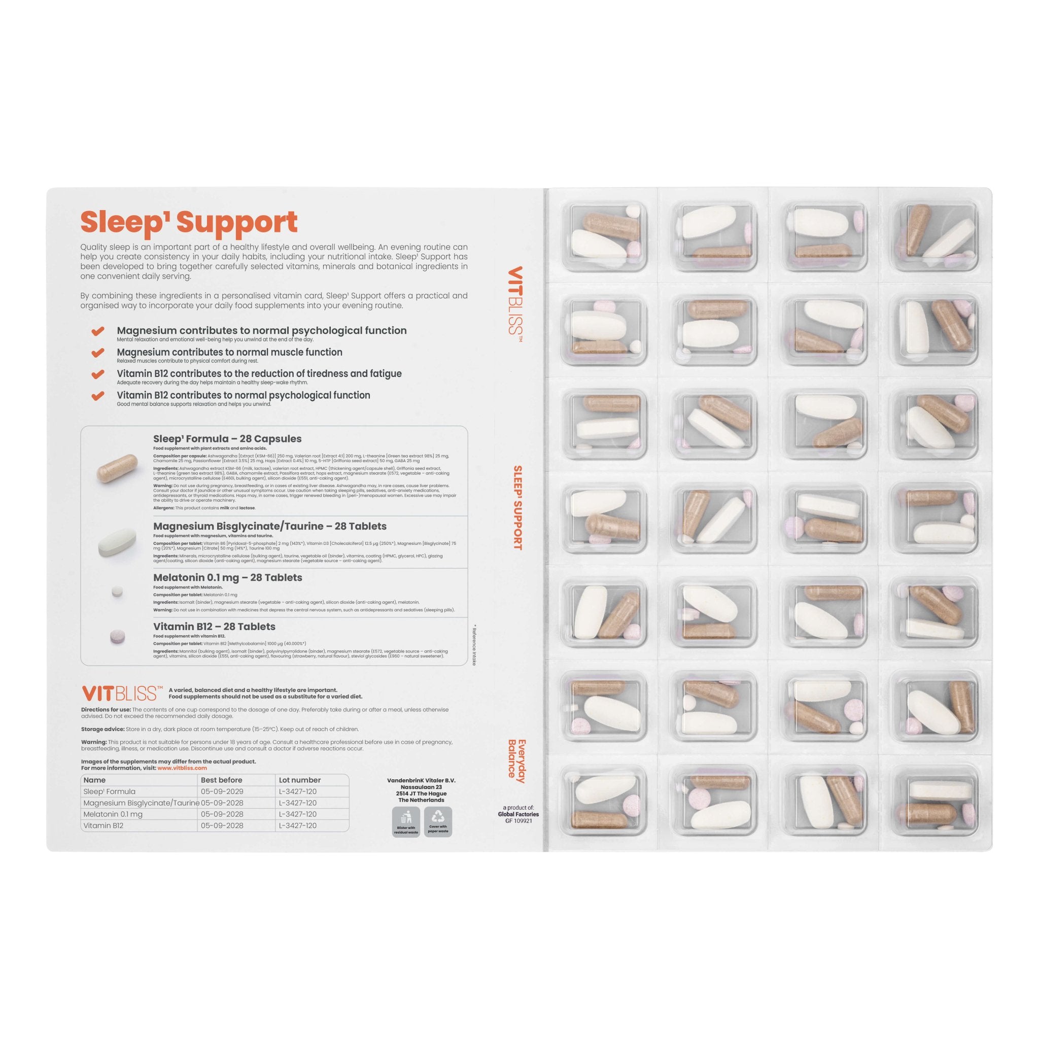 Sleep¹ Support Card - VITBLISS
