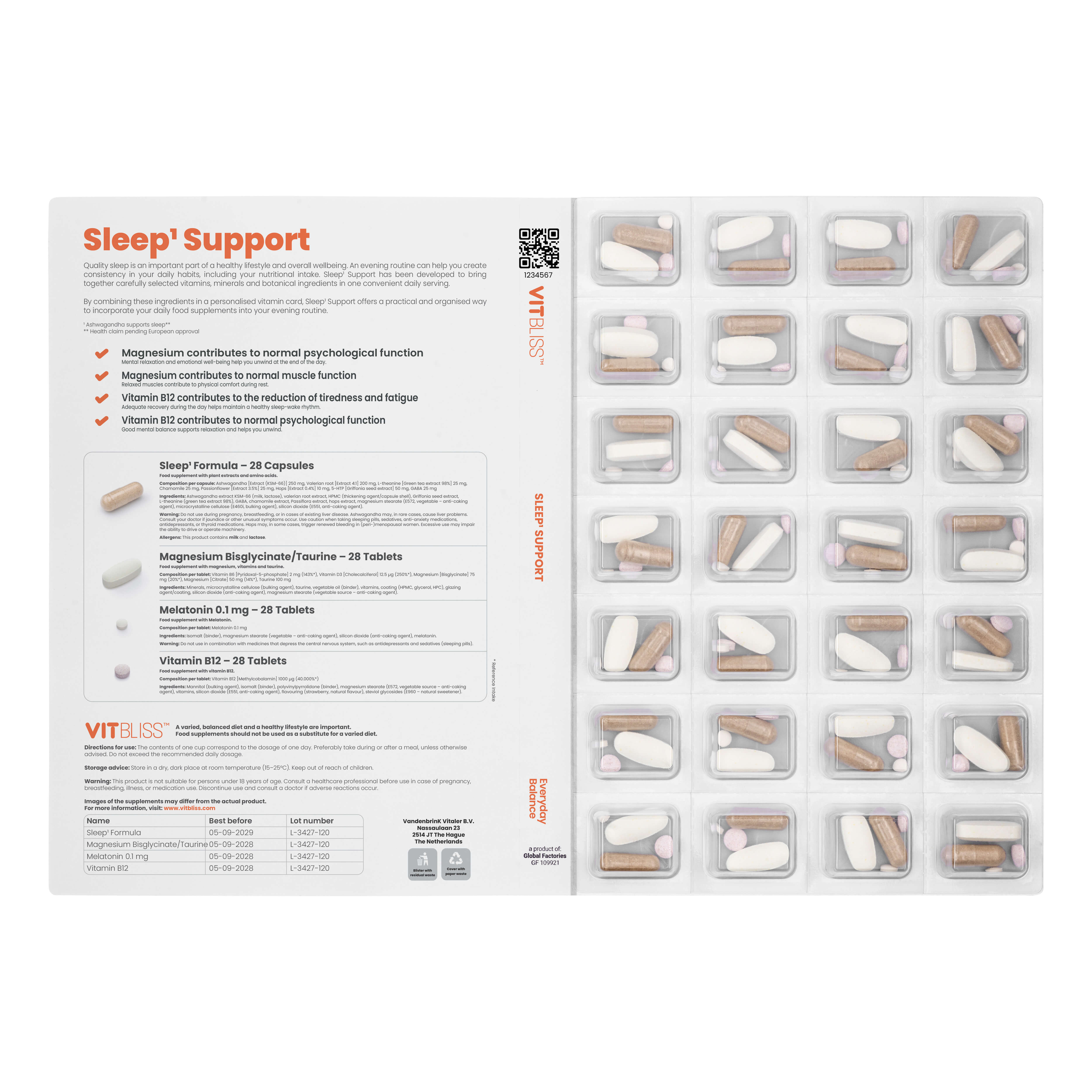 Sleep¹ Support Card - VITBLISS