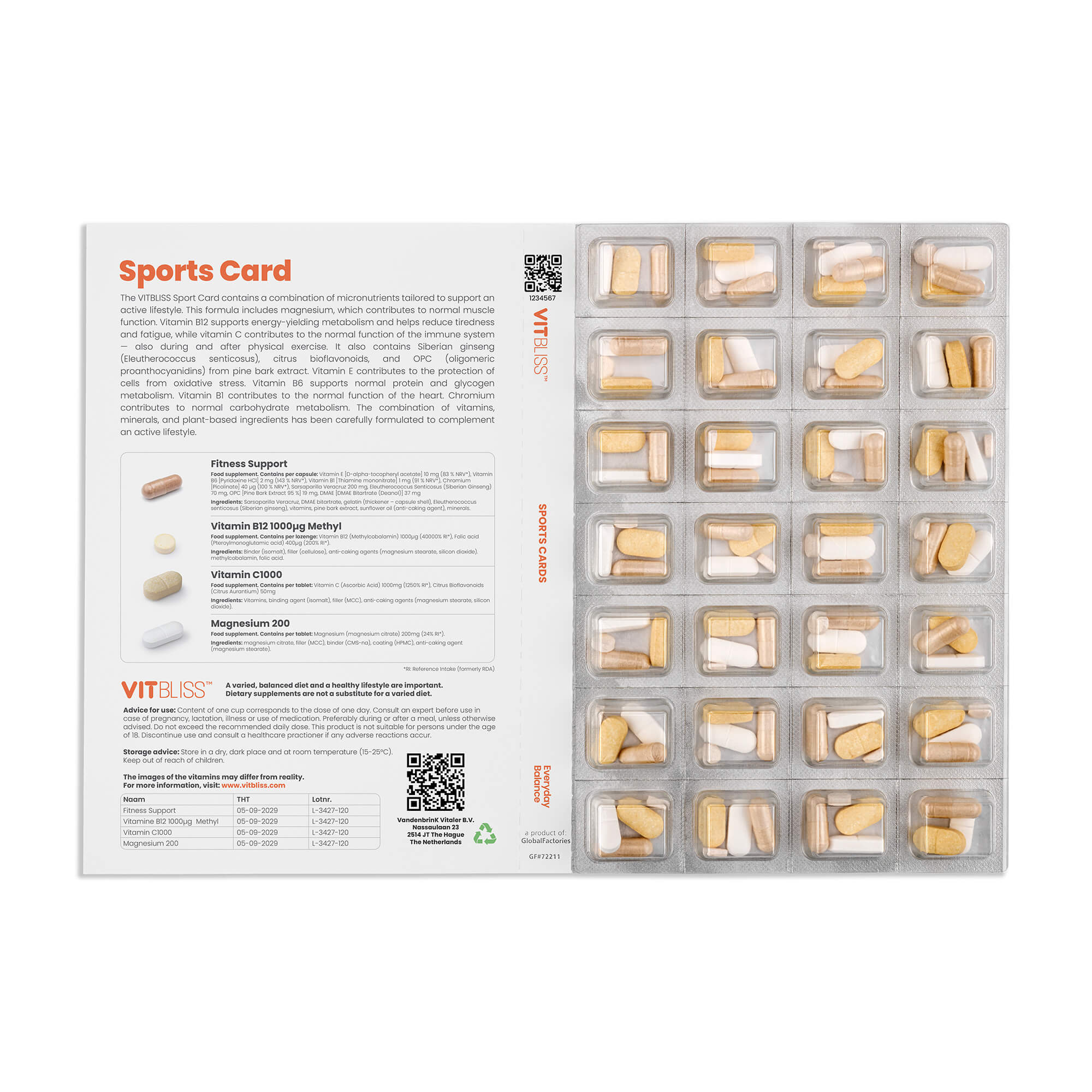 Fitnesskarte - VITBLISS